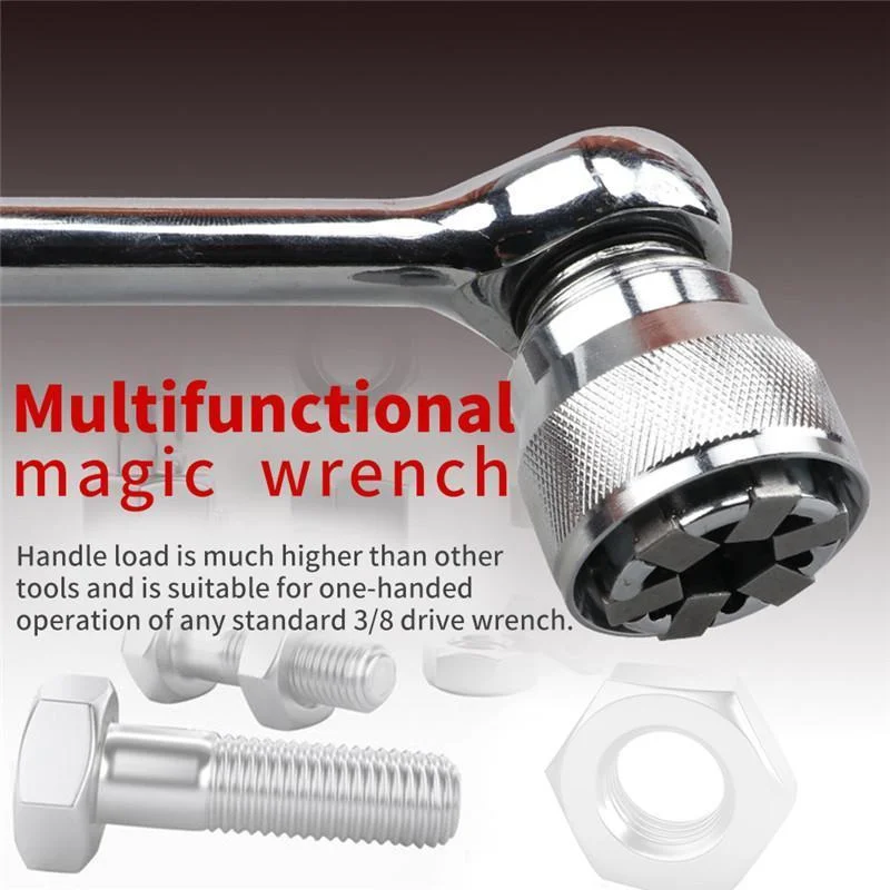 Universal Sleeve Magic Head Extension Wrench DIY Torque Wrench Key Ratchet Socket Hook Spanner Do-It-Yourself Automotive Tool
Universal Sleeve Magic Head Extension Wrench DIY Torque Wrench Key Ratchet Socket Hook Spanner Do-It-Yourself Automotive Tool