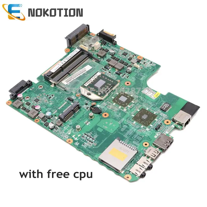 NOKOTION For Toshiba Satellite L600D L640D L645D Motherboard DA0TE3MB6D0 DA0TE3MB6C0 A000073410 A000073410 DDR3 Free cpu
NOKOTION For Toshiba Satellite L600D L640D L645D Motherboard DA0TE3MB6D0 DA0TE3MB6C0 A000073410 A000073410 DDR3 Free cpu