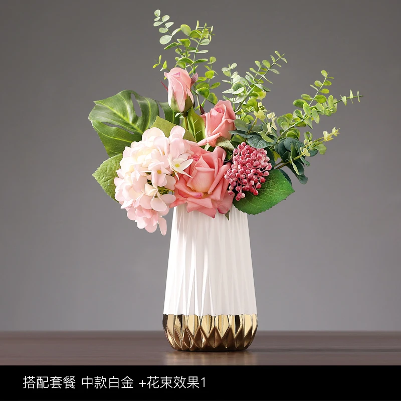 Simple Black Ceramic Vase Nordic Minimalist Modern Vases Golden Interior Table Decoration Living Room Vaas Flower Pot EH50VA
Simple Black Ceramic Vase Nordic Minimalist Modern Vases Golden Interior Table Decoration Living Room Vaas Flower Pot EH50VA