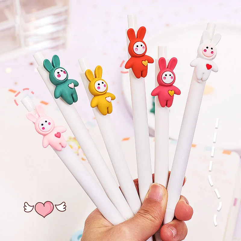 Cartoon Rabbit Press Gel Pen Cute 0.5 mm black Ink Signature Pens Promotional Gift Stationery Office School Supplies
Cartoon Rabbit Press Gel Pen Cute 0.5 mm black Ink Signature Pens Promotional Gift Stationery Office School Supplies