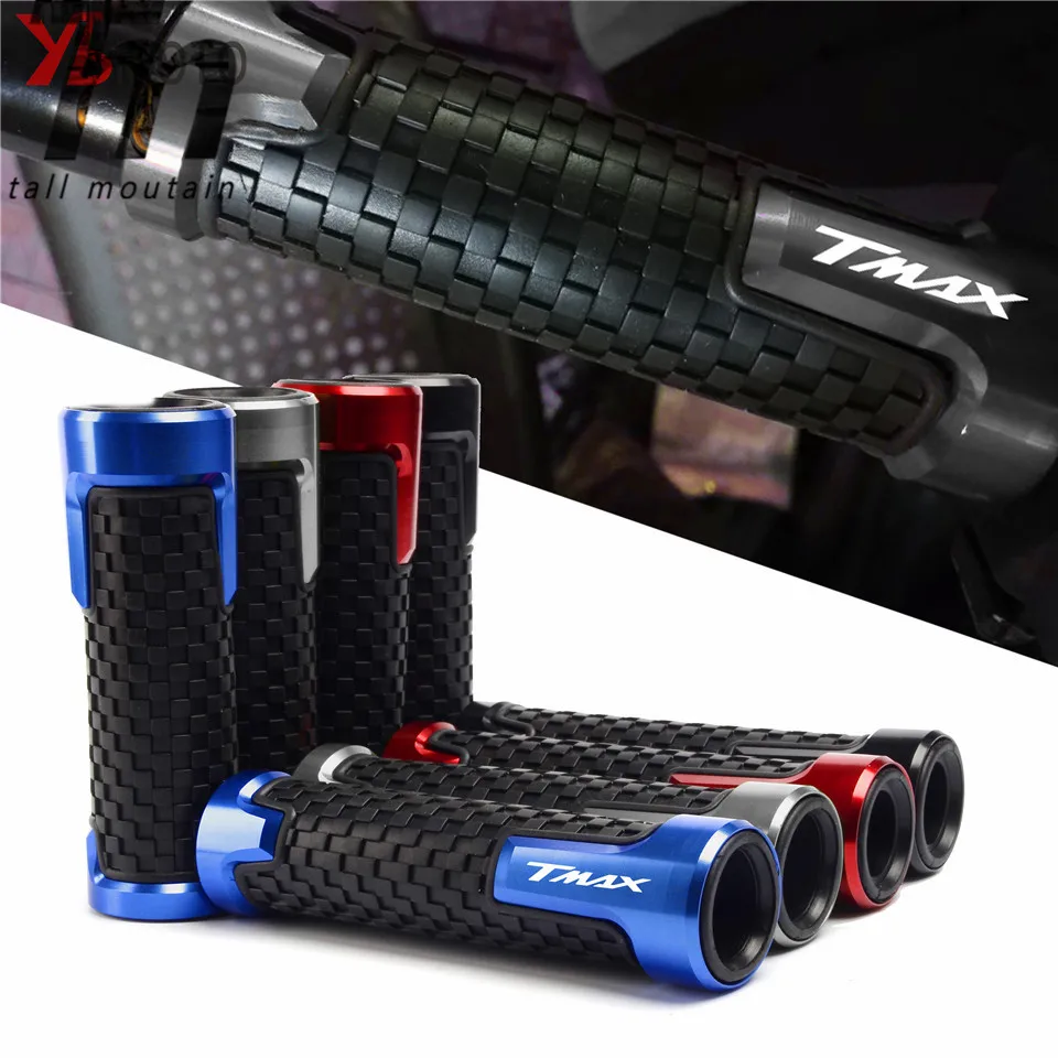 

Flash Deals With Logo For Tmax T-max 530 500 Tmax530 SX/DX Accessories CNC Aluminum+Rubber Motorcycle Handle Grips Red Blue Gold