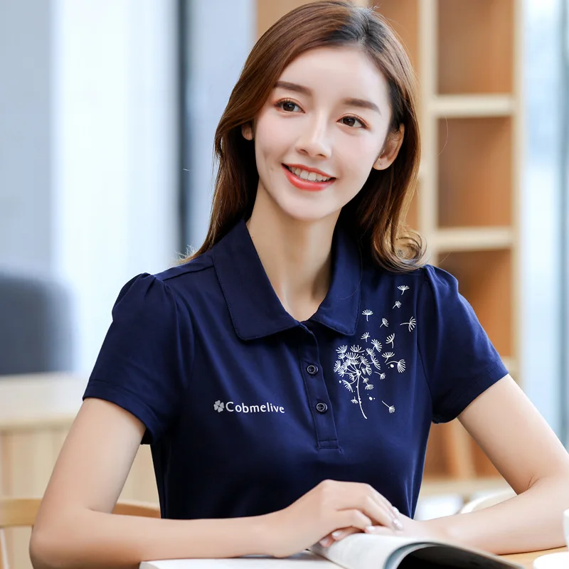 High quality 2021 Summer Women's short sleeve polos shirts cotton casual womens solid color polos shirts fashion lady tops M-4XL 
High quality 2021 Summer Women's short sleeve polos shirts cotton casual womens solid color polos shirts fashion lady tops M-4XL