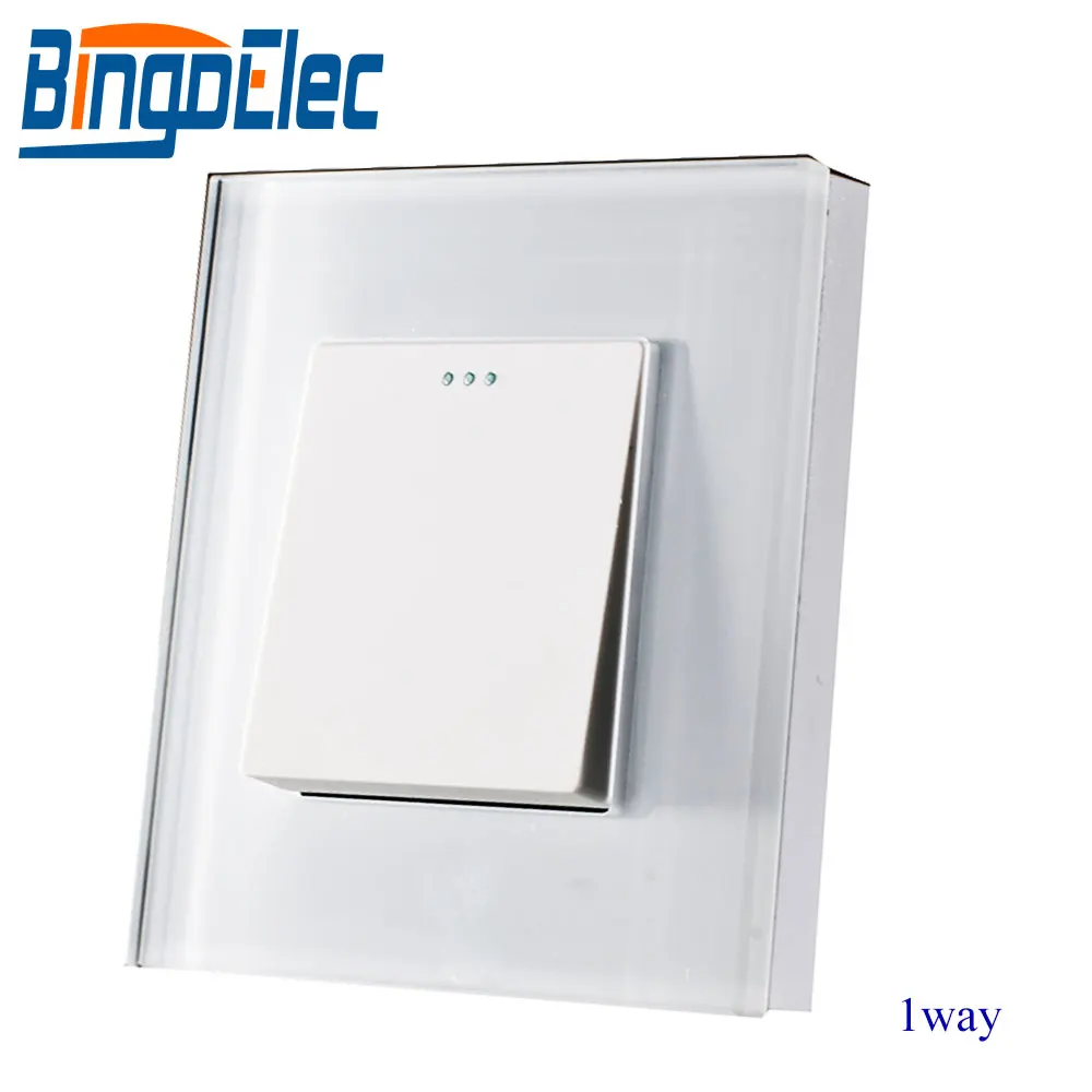 Bingoelec 1 Gang 1 Way Push Switch EU Standard Mechanical Wall Switch Crystal Glass Panel Button Light Switch
Bingoelec 1 Gang 1 Way Push Switch EU Standard Mechanical Wall Switch Crystal Glass Panel Button Light Switch