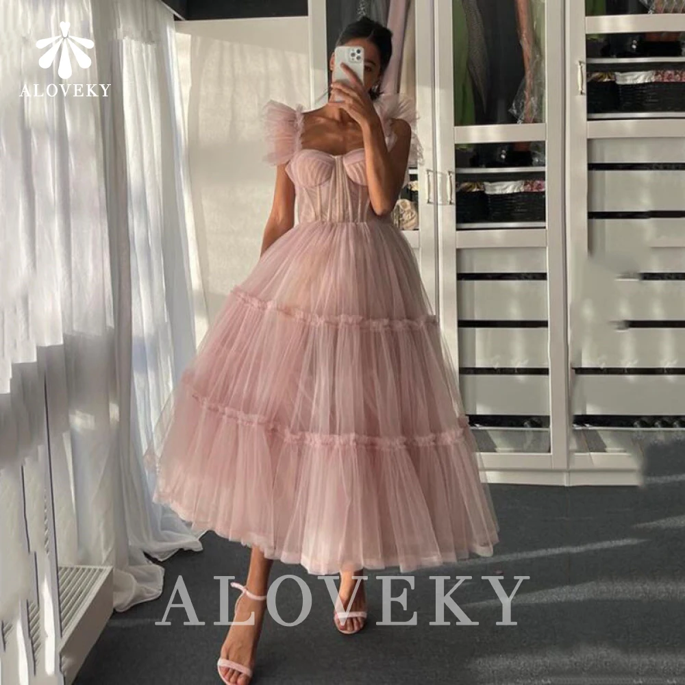 Sleeveless Evening Dresses Pink Tulle Short Elegant Dresses for Women Gowns Night Party Women's 2021 Formal Gown
Sleeveless Evening Dresses Pink Tulle Short Elegant Dresses for Women Gowns Night Party Women's 2021 Formal Gown