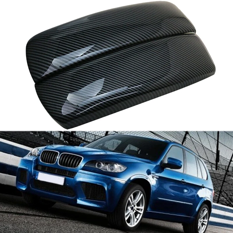 Carbon Fiber Car Storage Box Panel Cover Armrest Box Panel for -BMW X5 X6 E70 E71 Center Console Decoration Stickers 
Carbon Fiber Car Storage Box Panel Cover Armrest Box Panel for -BMW X5 X6 E70 E71 Center Console Decoration Stickers