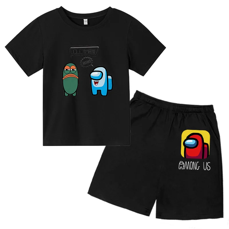 New 2021 Impostor Children's print Clothing sets Among Us anime Cartoon Boys Girls short Sleeves Top + shorts suit 4-14 old
New 2021 Impostor Children's print Clothing sets Among Us anime Cartoon Boys Girls short Sleeves Top + shorts suit 4-14 old