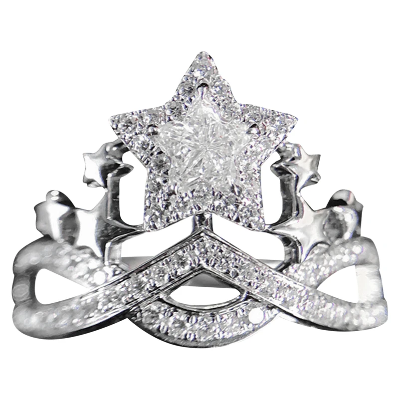 Fashion Stars Rings with Bling Bling Cubic Zirconia Women's Accessories for Party Wedding Bands Jewelry
Fashion Stars Rings with Bling Bling Cubic Zirconia Women's Accessories for Party Wedding Bands Jewelry