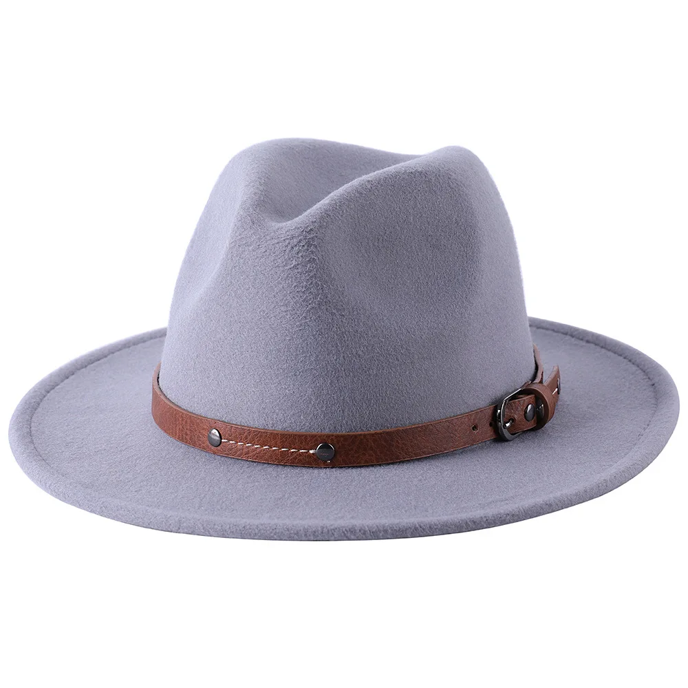 ZLD Women Men Vintage Felt Fedoras hat With Wide Brim Gentleman Elegant Lady hats Winter Autumn fashion popular Jazz Caps 
ZLD Women Men Vintage Felt Fedoras hat With Wide Brim Gentleman Elegant Lady hats Winter Autumn fashion popular Jazz Caps