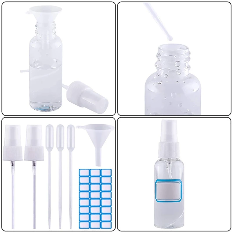 J78D 16Pcs 30ml Clear Empty Mini Mister Spray Bottles Refillable Container Sprayer
J78D 16Pcs 30ml Clear Empty Mini Mister Spray Bottles Refillable Container Sprayer