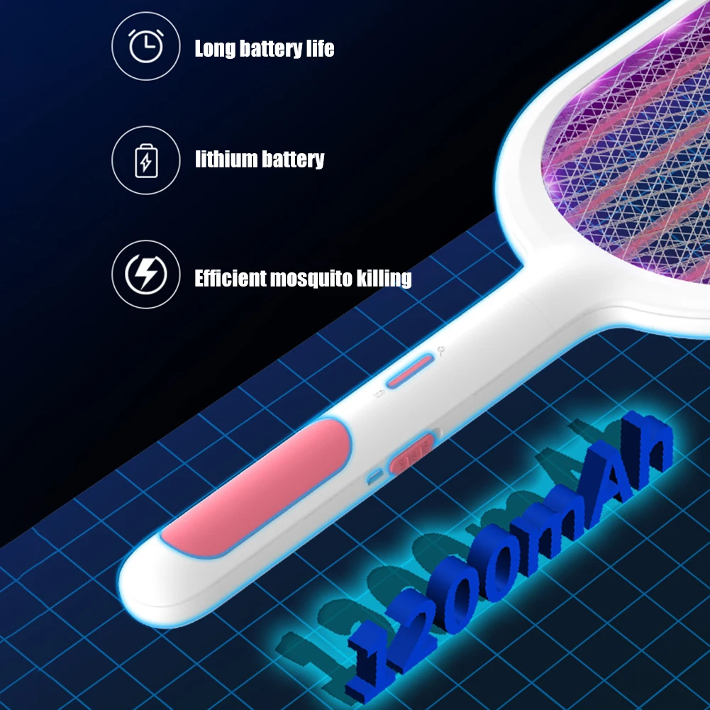 2 in 1 Silent Anti Bug Killer Trap Insect Racket LED Electric Mosquito Swatter Insects Killer Rechargeable Mosquito Swatter
2 in 1 Silent Anti Bug Killer Trap Insect Racket LED Electric Mosquito Swatter Insects Killer Rechargeable Mosquito Swatter