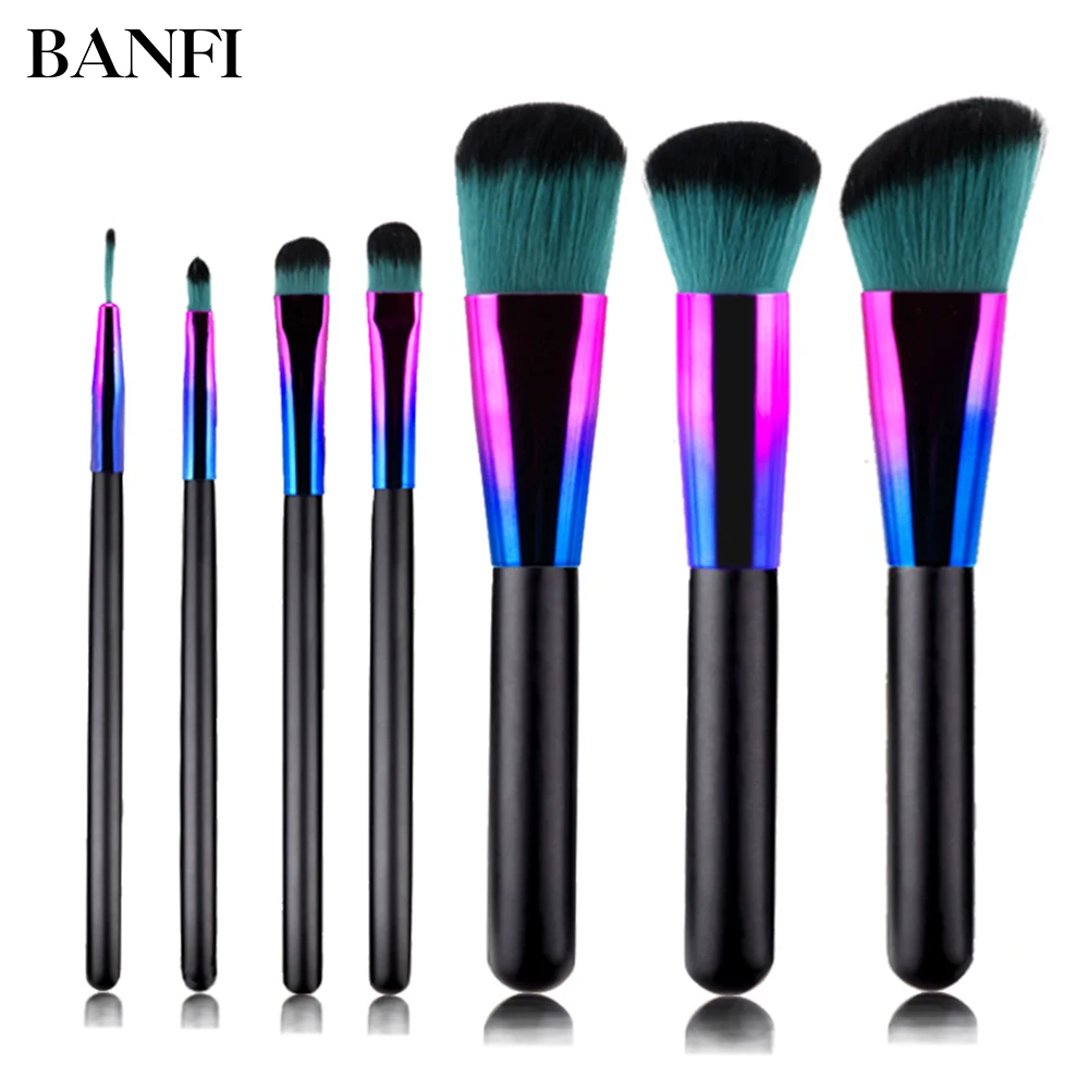 BANFI 7pcs High Quality Wooden Handle Colorful Makeup Brushes Set Cosmetics Foundation Eyeshadow Beginner Beauty Make Up Tools
BANFI 7pcs High Quality Wooden Handle Colorful Makeup Brushes Set Cosmetics Foundation Eyeshadow Beginner Beauty Make Up Tools