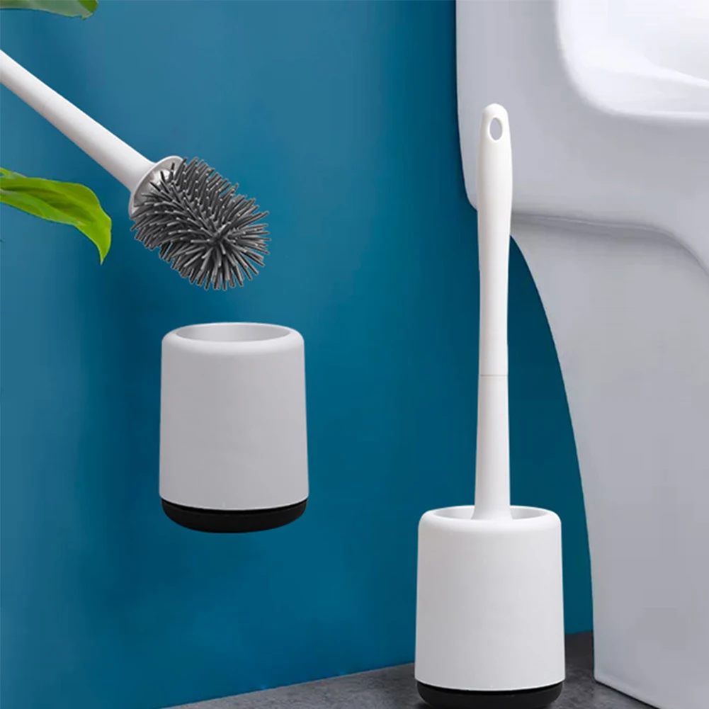 Silicone Toilet Brush Soft Bristle Wall-Mounted Bathroom Toilet Brush TPR Toilet Bowl Brush Holder Set ThermoPlastic Rubber
Silicone Toilet Brush Soft Bristle Wall-Mounted Bathroom Toilet Brush TPR Toilet Bowl Brush Holder Set ThermoPlastic Rubber