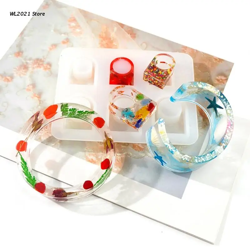 G5GC 1 Set Rings Bracelet Crystal Epoxy Resin Mold Bangle Silicone Mould DIY Crafts Jewelry Casting Tools
G5GC 1 Set Rings Bracelet Crystal Epoxy Resin Mold Bangle Silicone Mould DIY Crafts Jewelry Casting Tools
