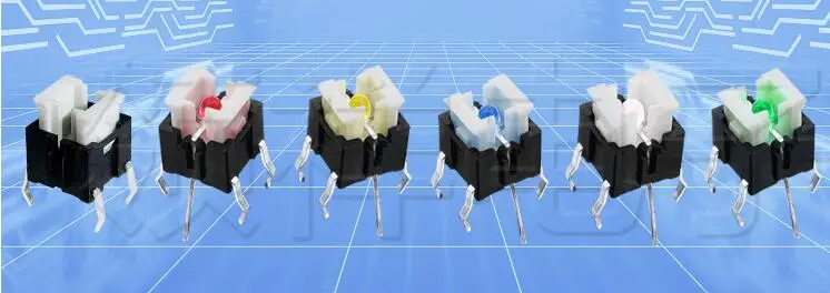 YT2182 6*6*7 MM SMT Tactile Push Button Switch with 5 Colours LED Micro Switch Reset Switch High Quality 
YT2182 6*6*7 MM SMT Tactile Push Button Switch with 5 Colours LED Micro Switch Reset Switch High Quality