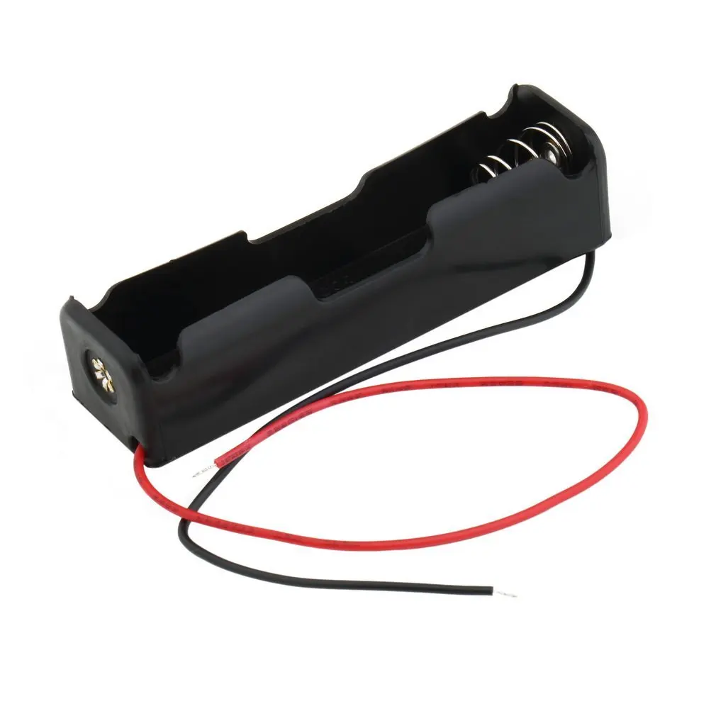 Portable Size Plastic Battery Storage Case Box Holder for 1 x 18650 Battery Black with 6 Inch Wire Leads Black Accessory
Portable Size Plastic Battery Storage Case Box Holder for 1 x 18650 Battery Black with 6 Inch Wire Leads Black Accessory