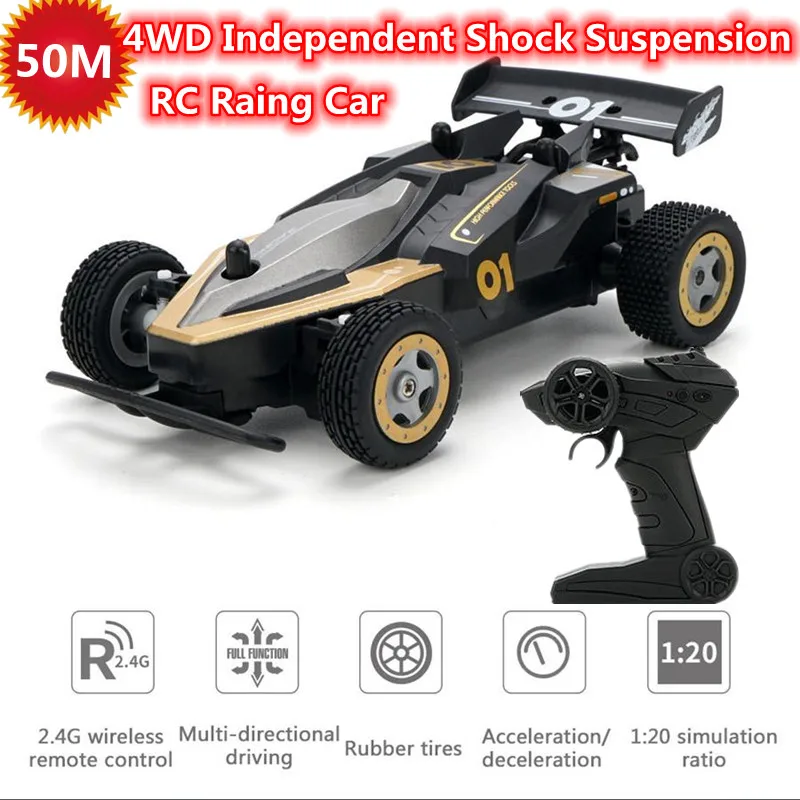 

JJRC 20KM/H 2.4GHZ Remote Control Off-Road Car 30Mins 1:20 Four-Wheel Independent Suspension High Speed Drift RC Car Toy Gift