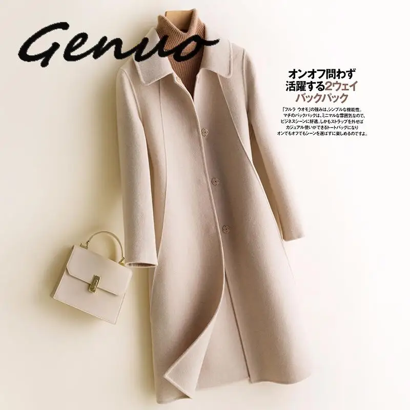 2019 Autumn And Winter Double Wool Coat Korean Slim Long Soild Jacket Women Warm Fashion Turn-down Collar Coats Wholesale Price
2019 Autumn And Winter Double Wool Coat Korean Slim Long Soild Jacket Women Warm Fashion Turn-down Collar Coats Wholesale Price