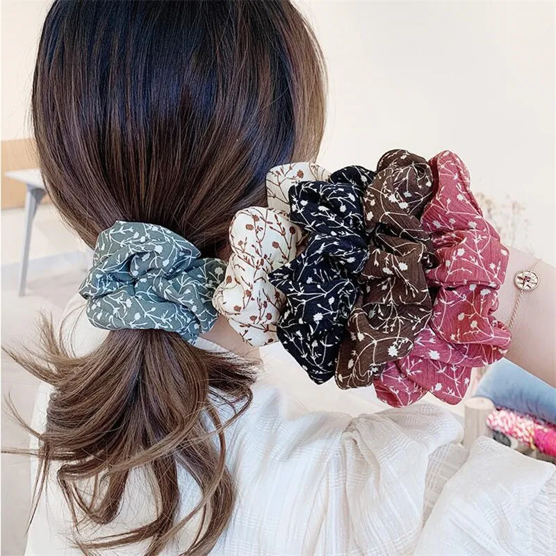 Summer Chiffon Floral Scrunchie Women Girls Elastic Hair Rubber Bands Accessories Tie Hair Ring Rope Ponytail Holder Headdress
Summer Chiffon Floral Scrunchie Women Girls Elastic Hair Rubber Bands Accessories Tie Hair Ring Rope Ponytail Holder Headdress