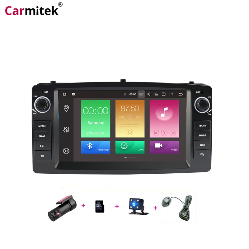 Автомобильный DVD плеер Android 10 0 для Toyota Corolla E120 BYD F3 2 Din мультимедиа стерео GPS