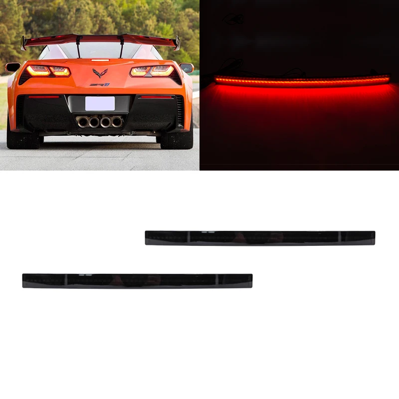 2x Smoked Lens Rear Red Led Bumper Reflector Lights Lamp For Chevrolet Corvette C7 2014-2019
2x Smoked Lens Rear Red Led Bumper Reflector Lights Lamp For Chevrolet Corvette C7 2014-2019