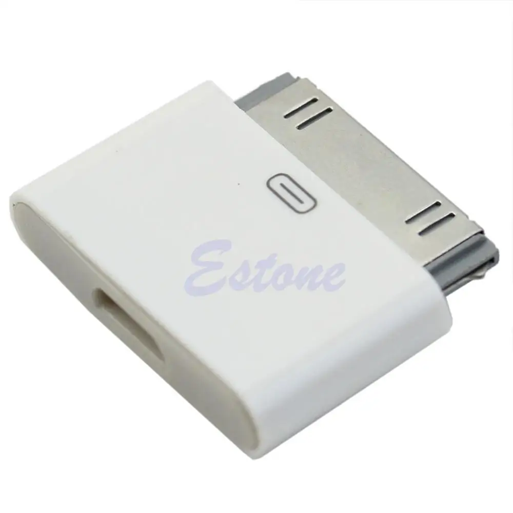 1Pc for iPhone 4 4S Micro USB Female To 30 Pin Male Data Charge Converter Adapter
1Pc for iPhone 4 4S Micro USB Female To 30 Pin Male Data Charge Converter Adapter