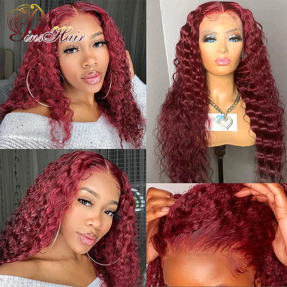 99J Loose Deep Curly Lace Front Wig Human Hair Wigs For Women Brazilian Deep Wave Wavy 13x4 Lace Frontal Human Hair Wig Remy150% 
99J Loose Deep Curly Lace Front Wig Human Hair Wigs For Women Brazilian Deep Wave Wavy 13x4 Lace Frontal Human Hair Wig Remy150%