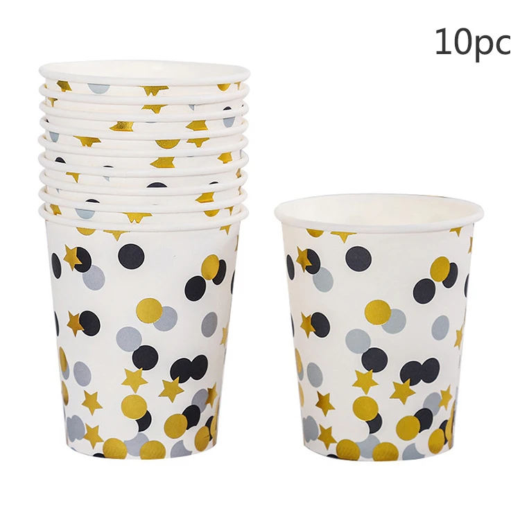 10PC Disposable Paper Cup Golden Dot Printing Party Cup Set Paper Cup Disposable Cup Suitable Baby Shower Wedding Birthday Party
10PC Disposable Paper Cup Golden Dot Printing Party Cup Set Paper Cup Disposable Cup Suitable Baby Shower Wedding Birthday Party