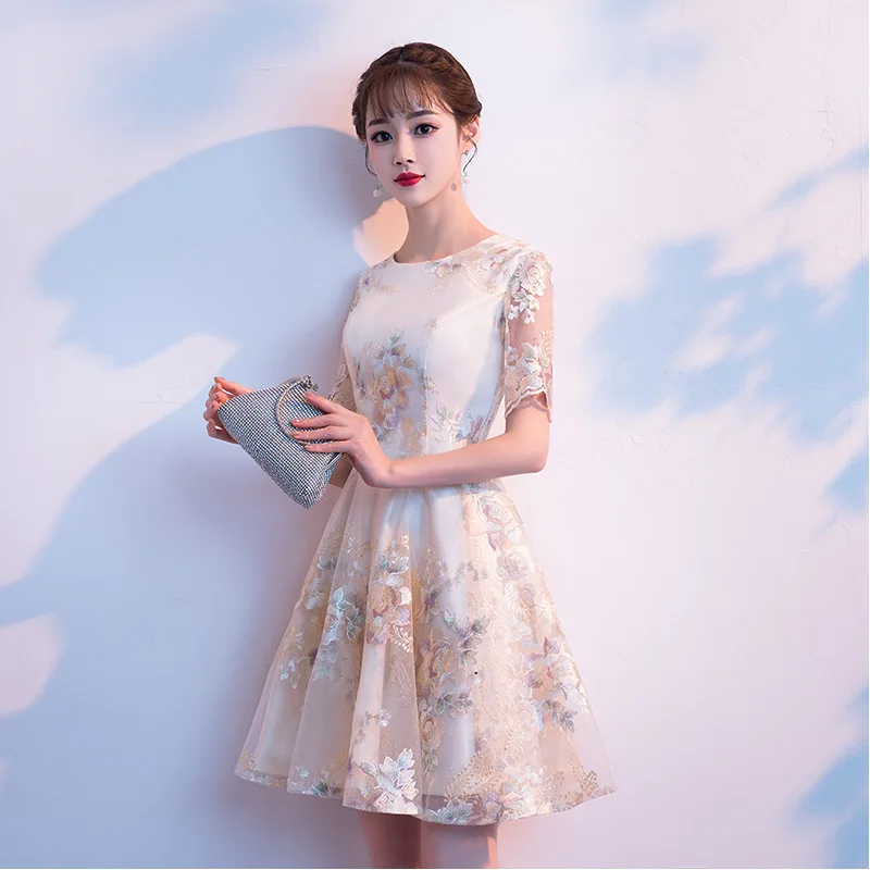 2021 Formal Party Evening Gowns Women's Short Sleeve Elegant Short Cocktail Dresses
2021 Formal Party Evening Gowns Women's Short Sleeve Elegant Short Cocktail Dresses