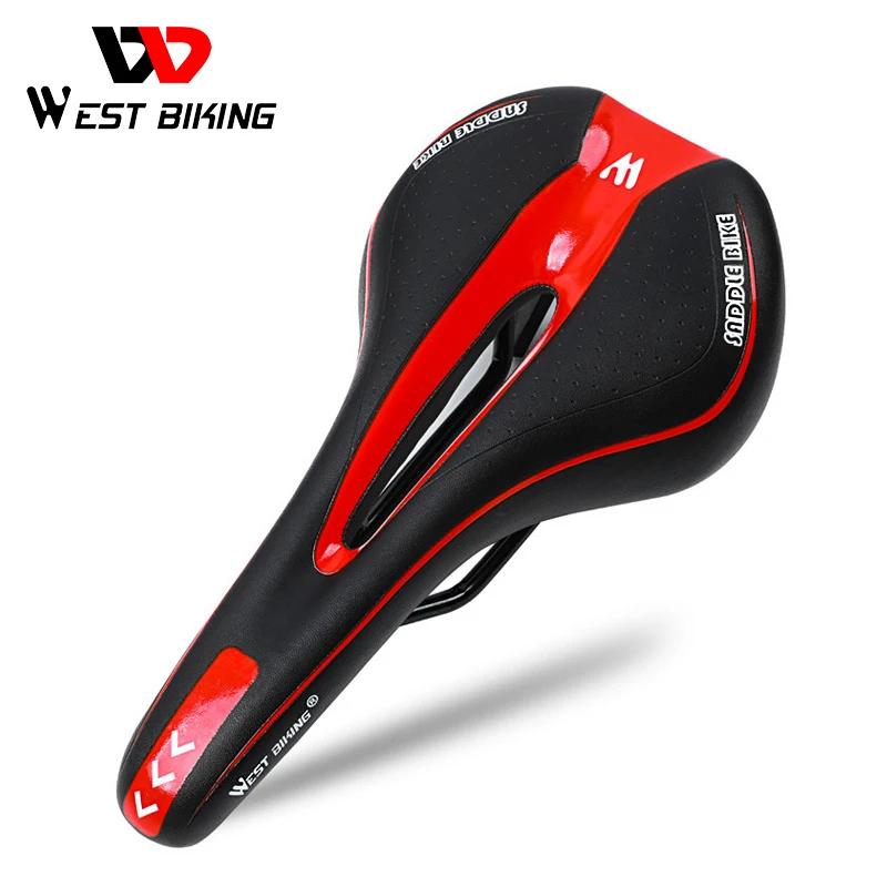 WEST BIKING Soft Bike Bicycle Saddle PU Leather Comfortable Road Mountain Bike Seat Silica Gel Cushion Shockproof Front Seat Mat
WEST BIKING Soft Bike Bicycle Saddle PU Leather Comfortable Road Mountain Bike Seat Silica Gel Cushion Shockproof Front Seat Mat