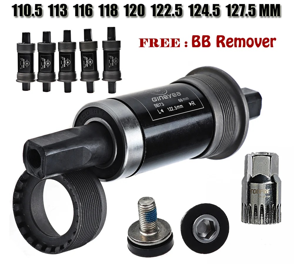 Bike Bottom Bracket 116 118 120 122.5 127.5 mm Crank Axis Quare Hole MTB Bicycle Parts BB FOR Square Tapered Spindle C
Bike Bottom Bracket 116 118 120 122.5 127.5 mm Crank Axis Quare Hole MTB Bicycle Parts BB FOR Square Tapered Spindle C