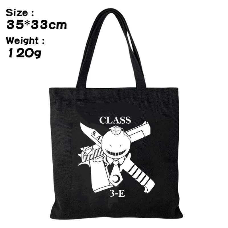 Assassination Classroom Students Kids Shoulder Tutorial Bags Shopping Tote Bags for Men Women Portable Canvas Satchel Handbags
Assassination Classroom Students Kids Shoulder Tutorial Bags Shopping Tote Bags for Men Women Portable Canvas Satchel Handbags