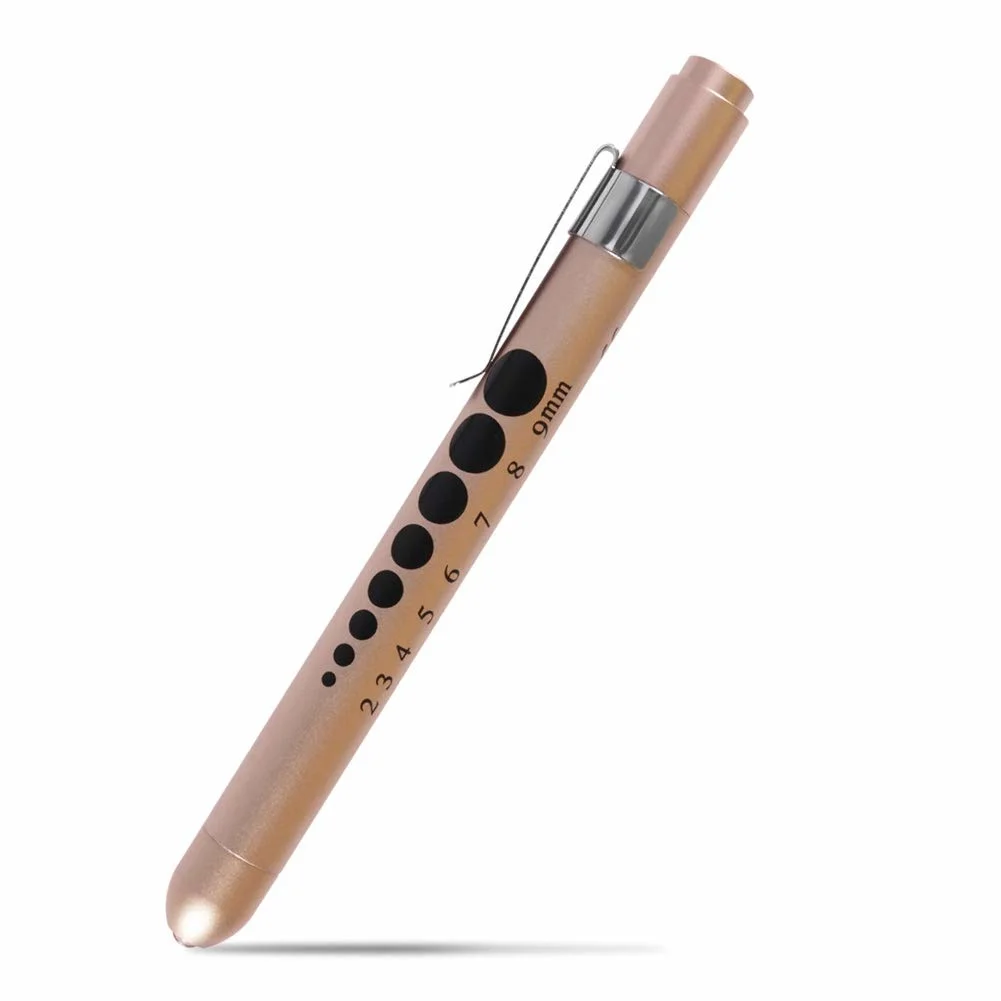 Medical Pen Lights for Nurses Doctors, Reusable LED Medical Penlight Flashlight with Pupil Gauge and Ruler, White Light,
Medical Pen Lights for Nurses Doctors, Reusable LED Medical Penlight Flashlight with Pupil Gauge and Ruler, White Light,