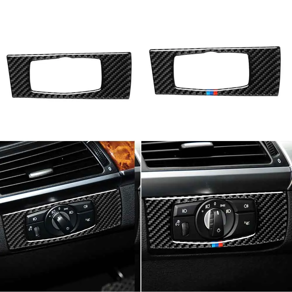 Carbon Fiber Headlight Switch Button Frame Trim Sticker For BMW X5 X6 E70 E71 08-13 10 12 11 Left hand Drive
Carbon Fiber Headlight Switch Button Frame Trim Sticker For BMW X5 X6 E70 E71 08-13 10 12 11 Left hand Drive