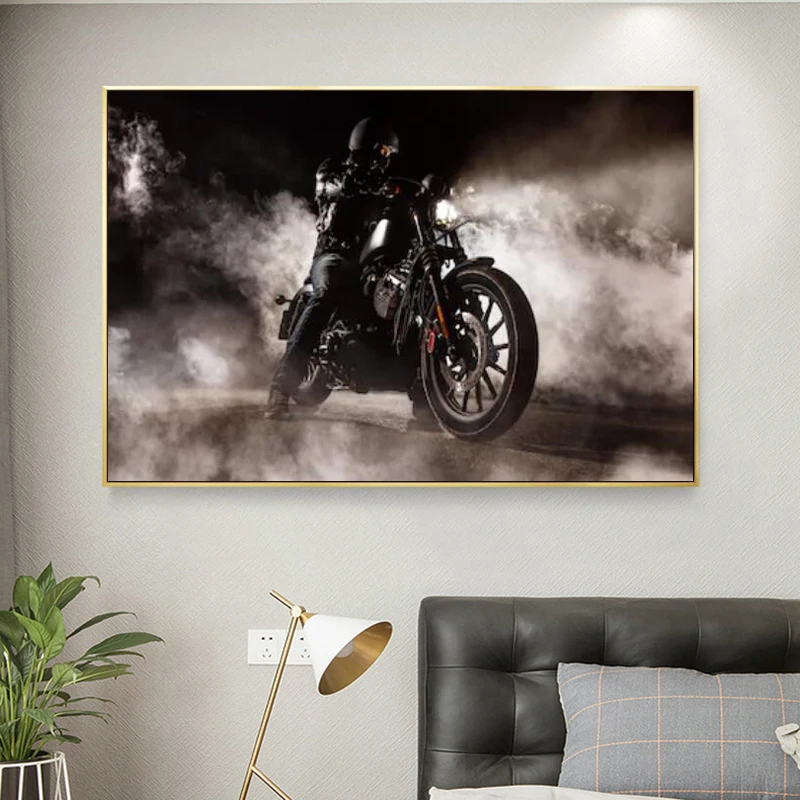 RELIABLI ART Cool Motorcycle Pictures Canvas Painting Black And White Posters And Prints Wall Art For Living Room Decoration
RELIABLI ART Cool Motorcycle Pictures Canvas Painting Black And White Posters And Prints Wall Art For Living Room Decoration