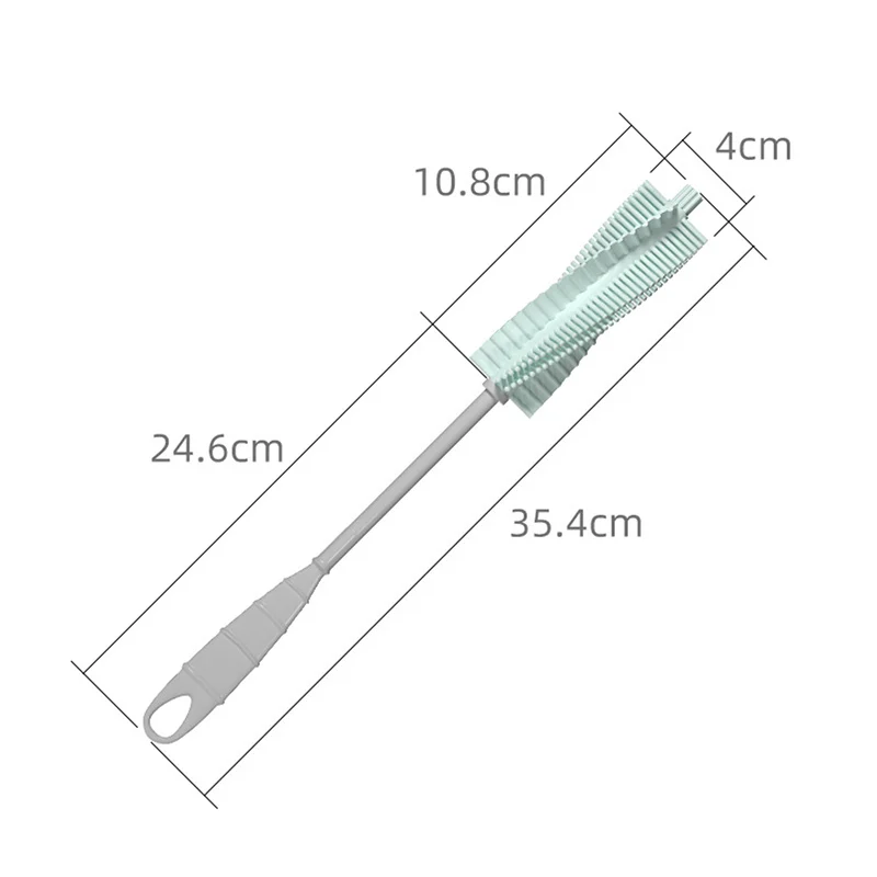 360 Degree Rotatable Cup Cleaning Brush Tools Long Handle Silicone Feeding Bottle Cleaning Brush Baby Milk Bottle Brush Cleaner
360 Degree Rotatable Cup Cleaning Brush Tools Long Handle Silicone Feeding Bottle Cleaning Brush Baby Milk Bottle Brush Cleaner