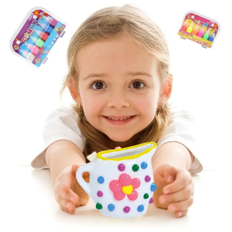 6 Colors Kids 3D Acrylic Paint Pigment Set for Children Graffiti DIY Painting
6 Colors Kids 3D Acrylic Paint Pigment Set for Children Graffiti DIY Painting