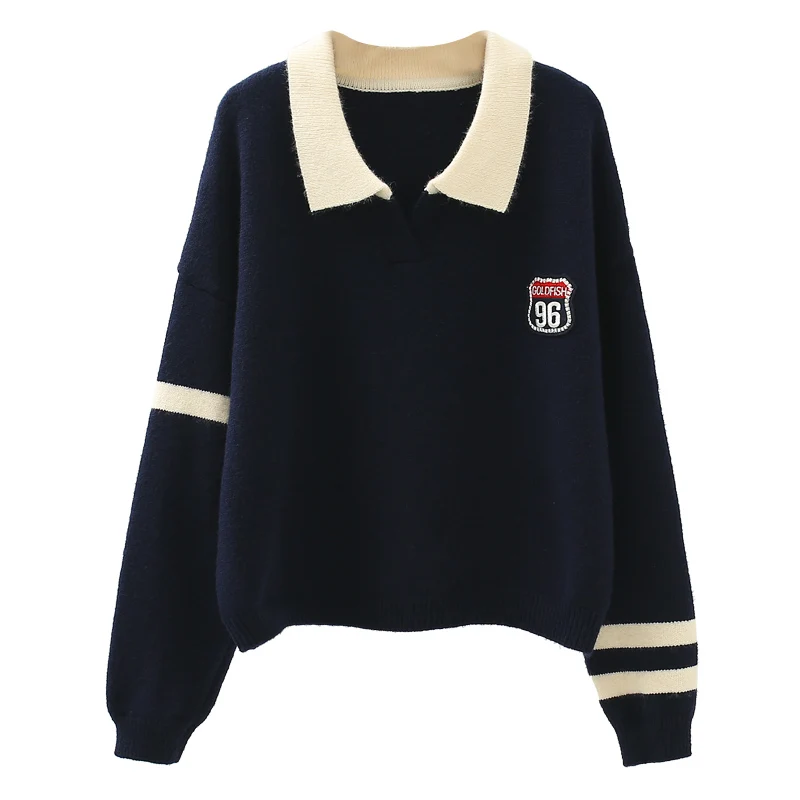 Lapel Pullover For Women's Autumn And Winter New School Style Loose And Lazy Cardigan
Lapel Pullover For Women's Autumn And Winter New School Style Loose And Lazy Cardigan