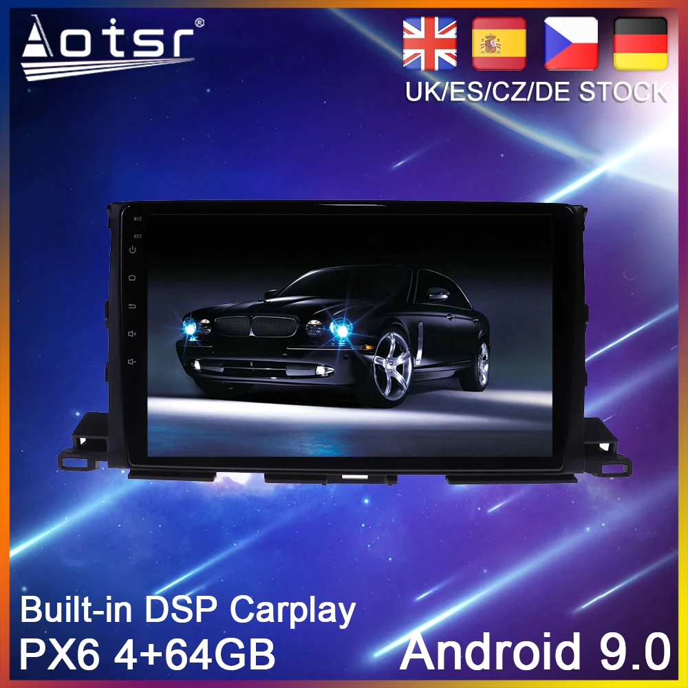 Android 10 PX6 Car radio Player GPS Navigation For Toyota Highlander 2013-2018 Auto Stereo 2din Multimedia Video Player HeadUnit
Android 10 PX6 Car radio Player GPS Navigation For Toyota Highlander 2013-2018 Auto Stereo 2din Multimedia Video Player HeadUnit