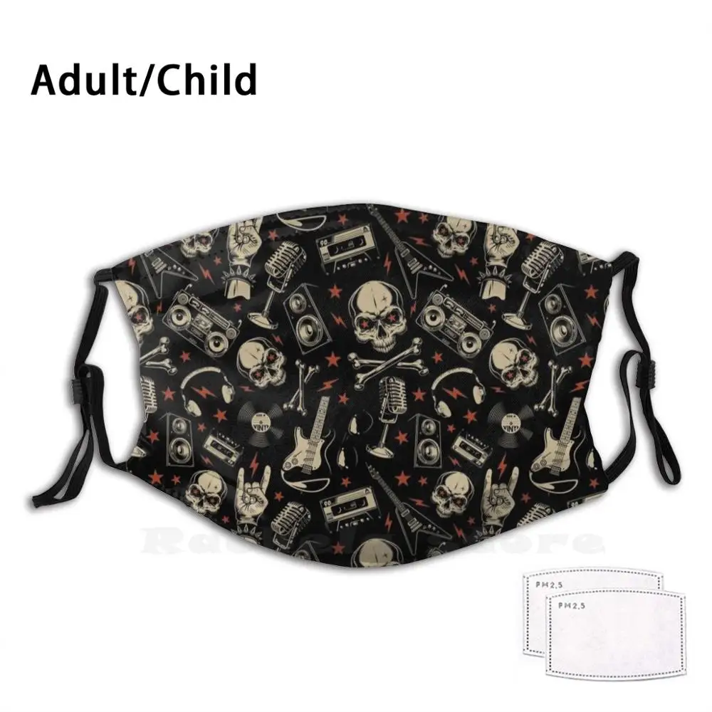 Rock And Roll Retro Skull Adult Kids Anti Dust Filter Diy Mask And Roll Music Classic N Roll Skull Retro Vintage Guitar Mic
Rock And Roll Retro Skull Adult Kids Anti Dust Filter Diy Mask And Roll Music Classic N Roll Skull Retro Vintage Guitar Mic