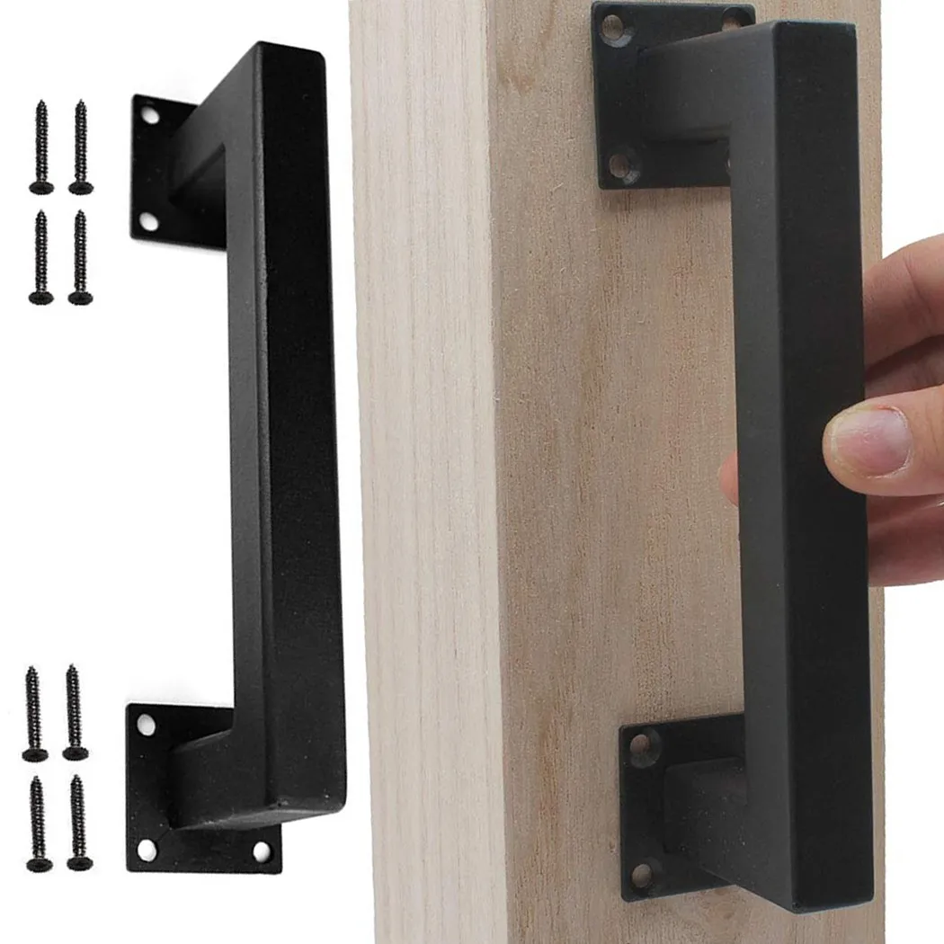 Sliding Barn Door Handle Pull And Flush Gate Hardware Kit Set Matte Black For Frosted Double-sided Indoor Wooden Door
Sliding Barn Door Handle Pull And Flush Gate Hardware Kit Set Matte Black For Frosted Double-sided Indoor Wooden Door