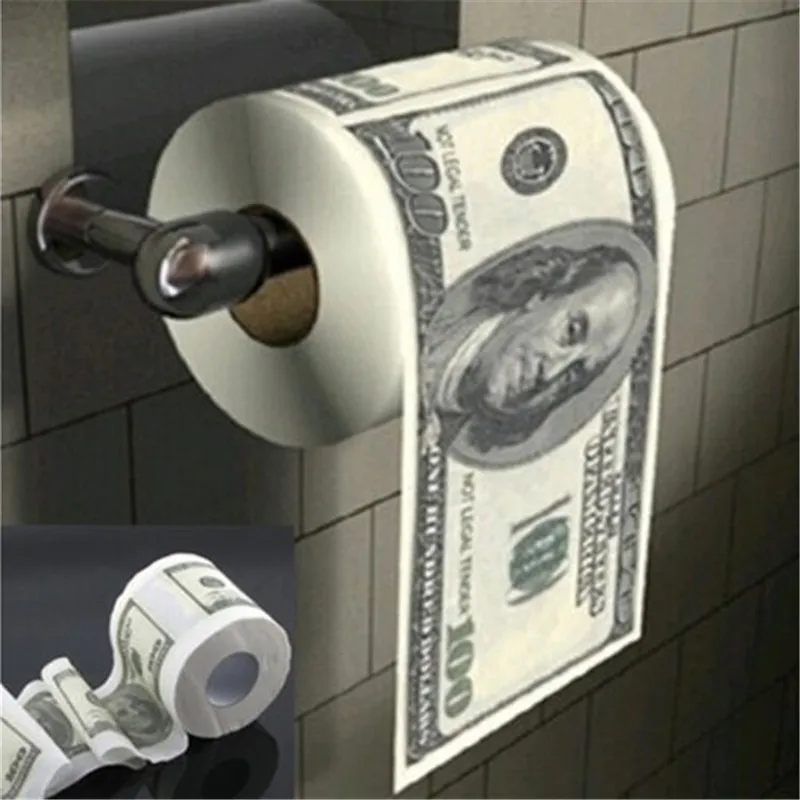 1 Roll $100 Dollar Bill Toilet Paper Decoration for Home Trump Rolling Paper Holder Toilet Tissue Funny Gift
1 Roll $100 Dollar Bill Toilet Paper Decoration for Home Trump Rolling Paper Holder Toilet Tissue Funny Gift