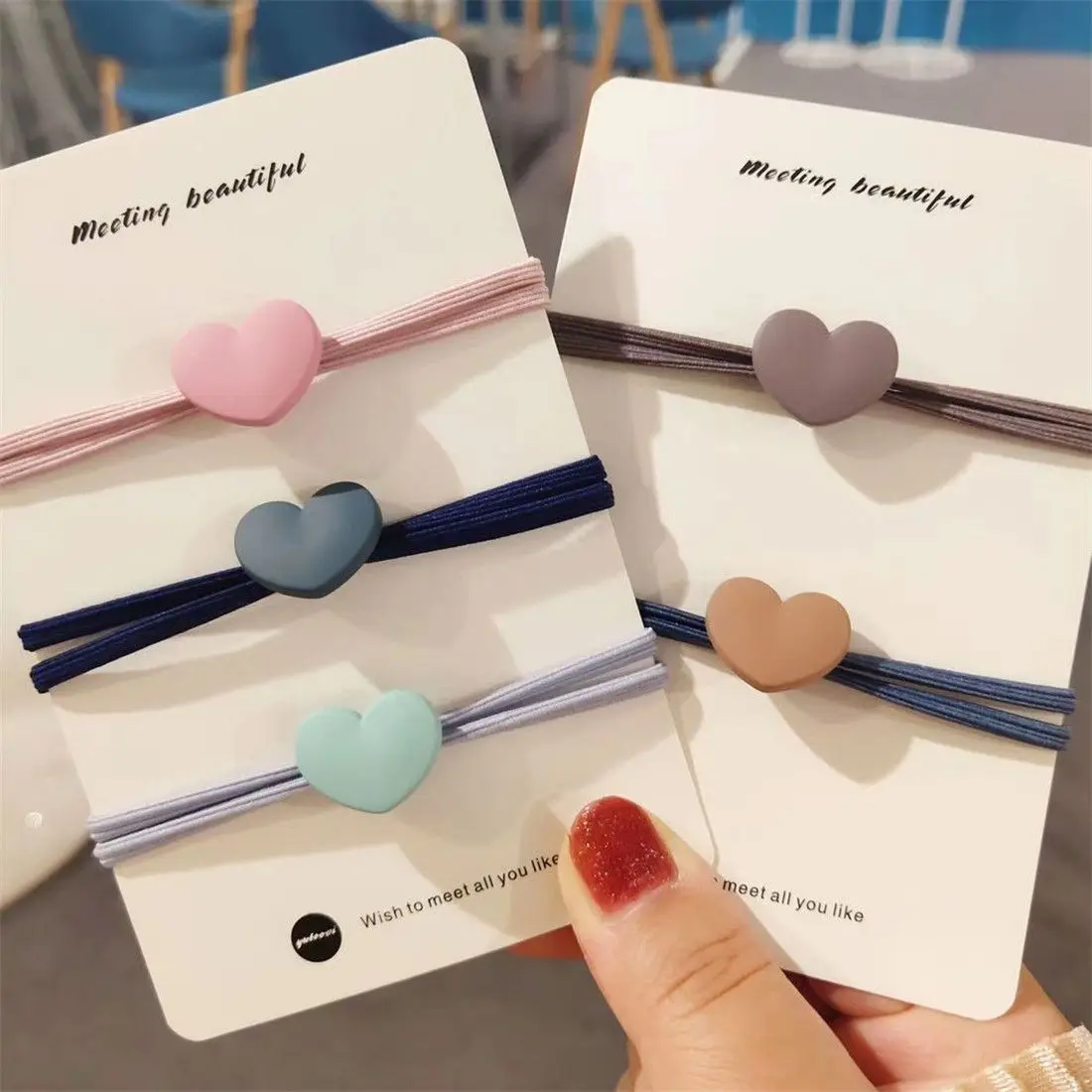 New Hair Accessories Cute Women Hair Ring High Elastic Hair Tie Rope Heart-shaped 
New Hair Accessories Cute Women Hair Ring High Elastic Hair Tie Rope Heart-shaped