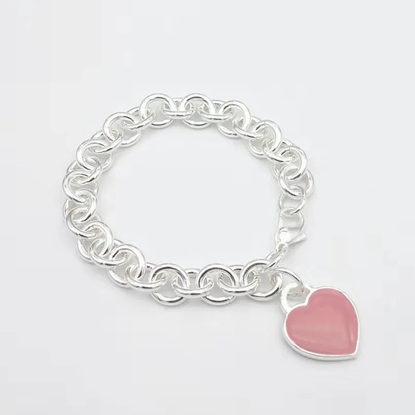 Ms S925 pure silver enamel heart-shaped circle of labels and popular heart-shaped bracelet love symbol of lovely girl
Ms S925 pure silver enamel heart-shaped circle of labels and popular heart-shaped bracelet love symbol of lovely girl
