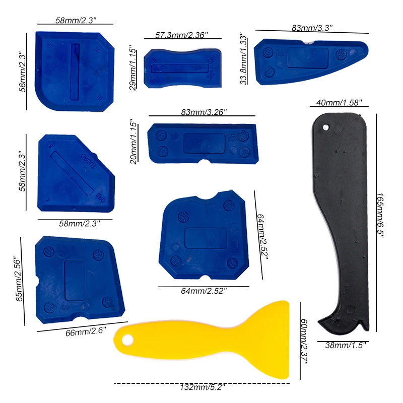 Silicone Sealant Spreader Spatula Scraper For Door Caulk Tool Kit Silicone Sealant Tool Window Caulking Finishing Sealant Grout
Silicone Sealant Spreader Spatula Scraper For Door Caulk Tool Kit Silicone Sealant Tool Window Caulking Finishing Sealant Grout