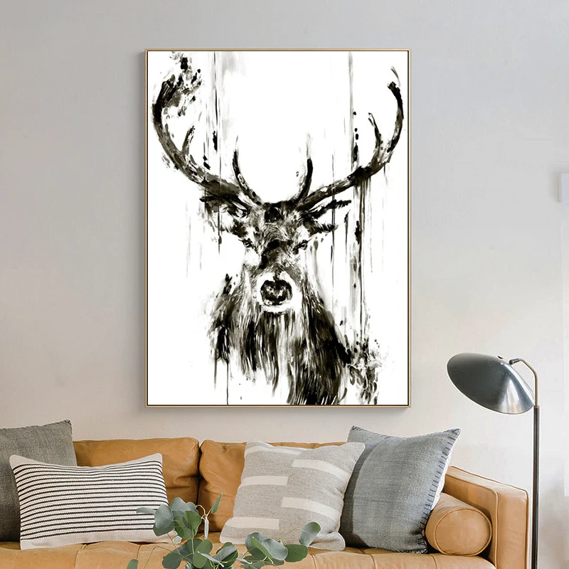 Modern Abstract Animal Deer Pictures Canvas Painting Posters and Prints Cuadros Wall Art Pictures for Living Room Decoration
Modern Abstract Animal Deer Pictures Canvas Painting Posters and Prints Cuadros Wall Art Pictures for Living Room Decoration