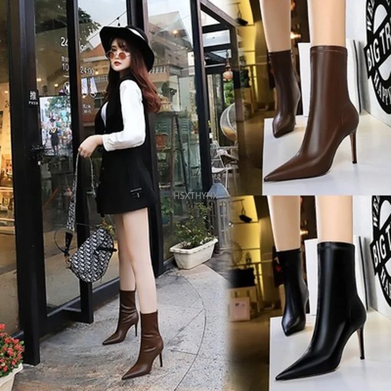 2022 Spring High Quality Soft PU Leather Boots Women Pointed Toe Pumps Heels Fashion Ladies Party Shoe Size 34-40 Patent Leather
2022 Spring High Quality Soft PU Leather Boots Women Pointed Toe Pumps Heels Fashion Ladies Party Shoe Size 34-40 Patent Leather