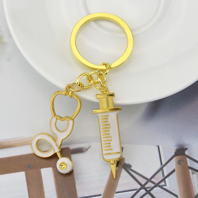 Модный брелок в виде медицинского шприца стетоскоп брелок на цепочке Золотистый металлический брелок для ключей Врач Медсестра подарок юв...
Модный брелок в виде медицинского шприца стетоскоп брелок на цепочке Золотистый металлический брелок для ключей Врач Медсестра подарок юв...