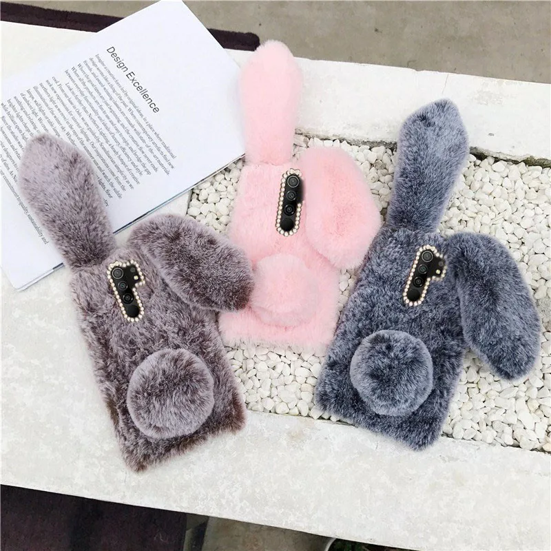 Fluffy Rabbit Silicone Bunny Plush Case For Xiaomi Mi 10 lite Poco F3 M3 X3 Redmi 6A 7A 8A 9A 9C NFC Note 6 7 8 8T 9 Pro Cover 
Fluffy Rabbit Silicone Bunny Plush Case For Xiaomi Mi 10 lite Poco F3 M3 X3 Redmi 6A 7A 8A 9A 9C NFC Note 6 7 8 8T 9 Pro Cover