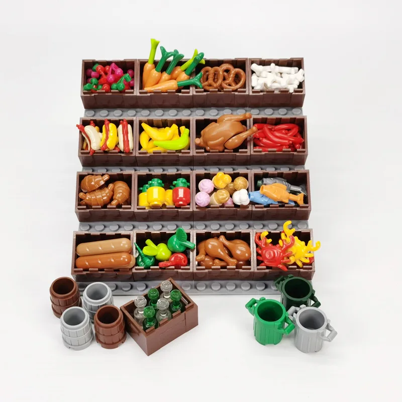 apple Creative DIY universal building blocks MOC compatible with small particles of food assembly bread dessert neutral basket
apple Creative DIY universal building blocks MOC compatible with small particles of food assembly bread dessert neutral basket