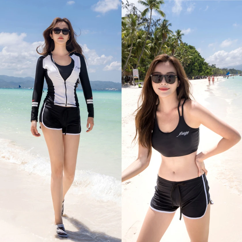MEIYIER 2022 Fashion long sleeves surf swimsuit womens Rush guard Korean swimwear 5 pieces diving sports beach costume female
MEIYIER 2022 Fashion long sleeves surf swimsuit womens Rush guard Korean swimwear 5 pieces diving sports beach costume female